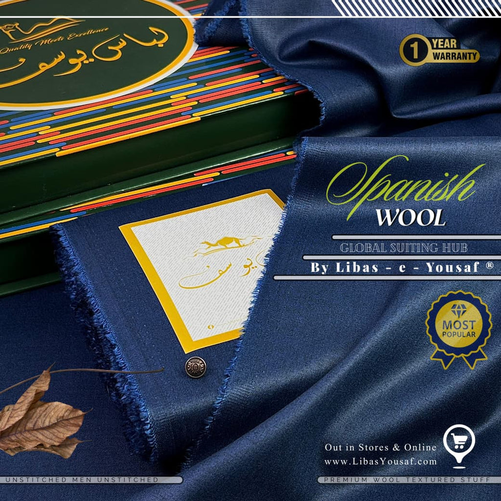 Libas-e-Yousaf Spanish Wool – Premium Men's Unstitched Fabric