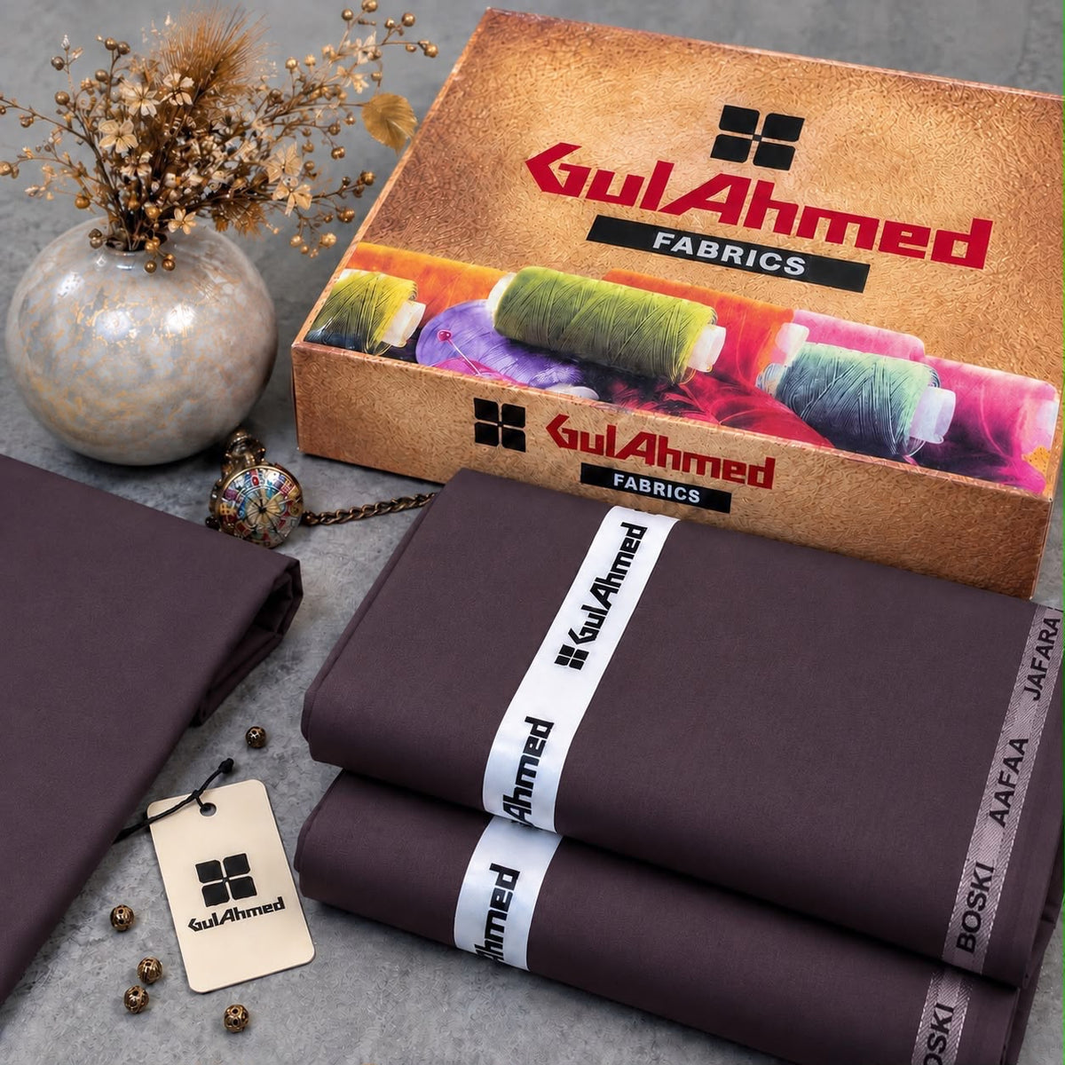 Gul Ahmed 8 Pond Boski Men's Suiting – Foresession Festive 2026