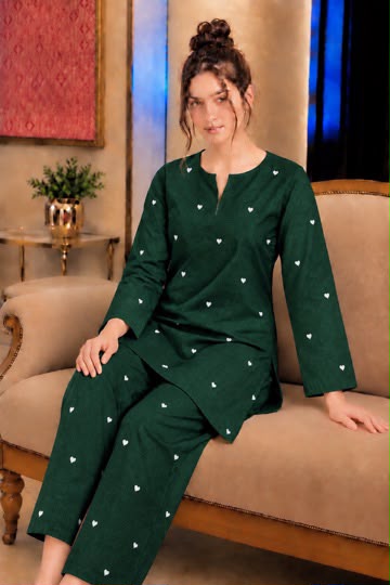 BAREEZE 2PC – Heart Trendy Dhanak Embroidered Suit