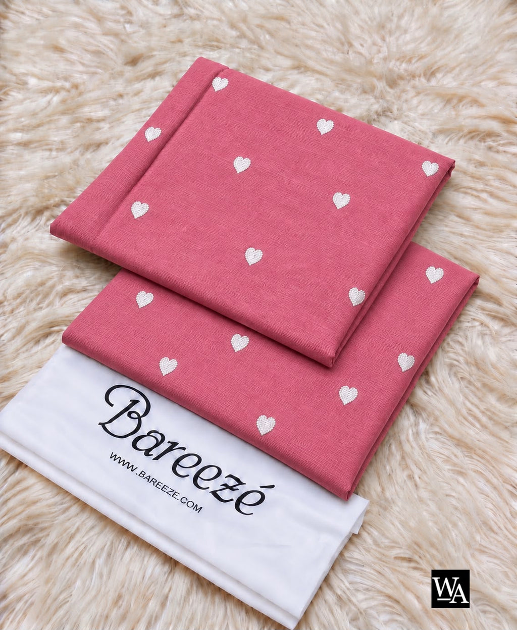 BAREEZE 2PC – Heart Trendy Dhanak Embroidered Suit