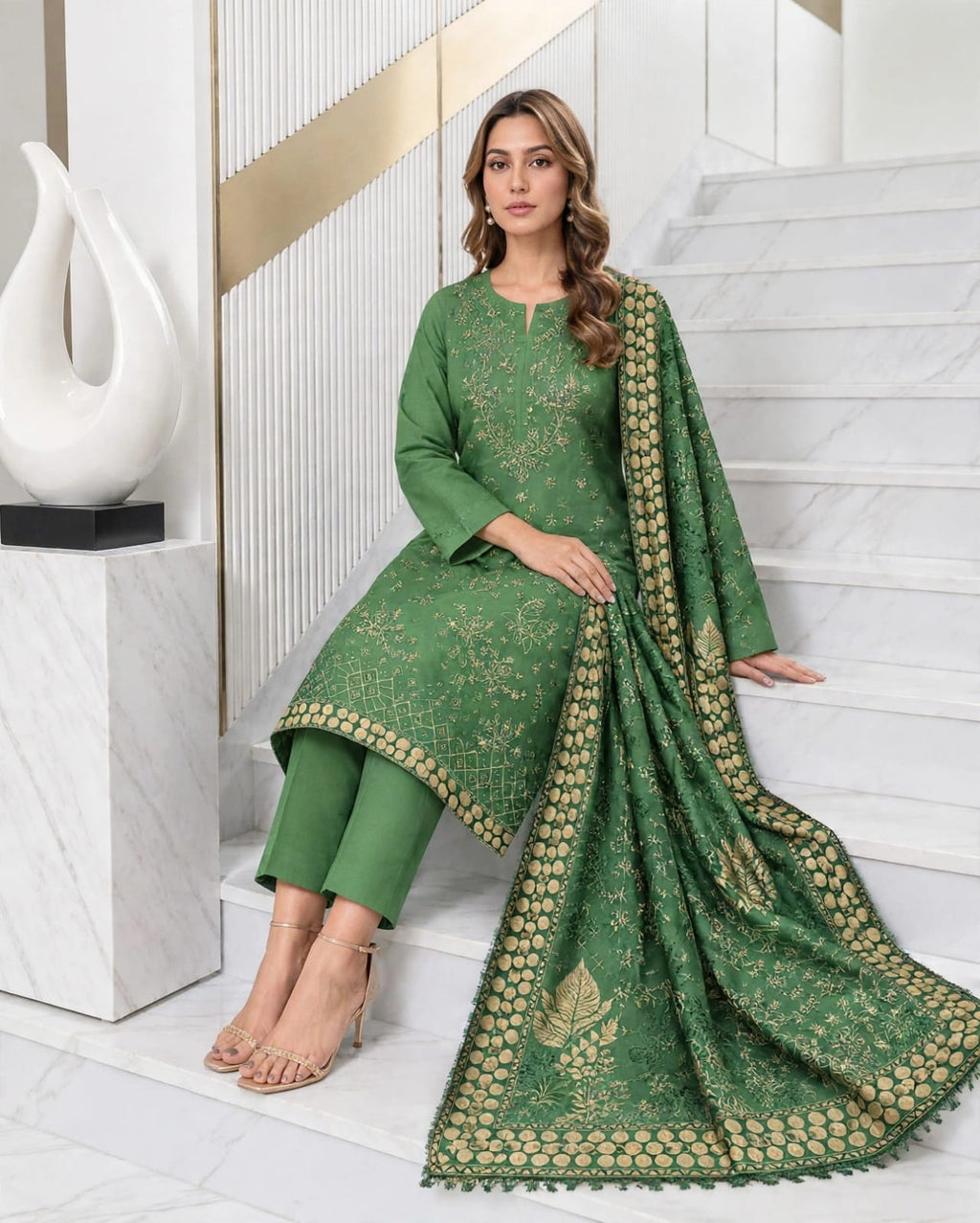 Bareeze Premium Dhanak 3-Piece Unstitched