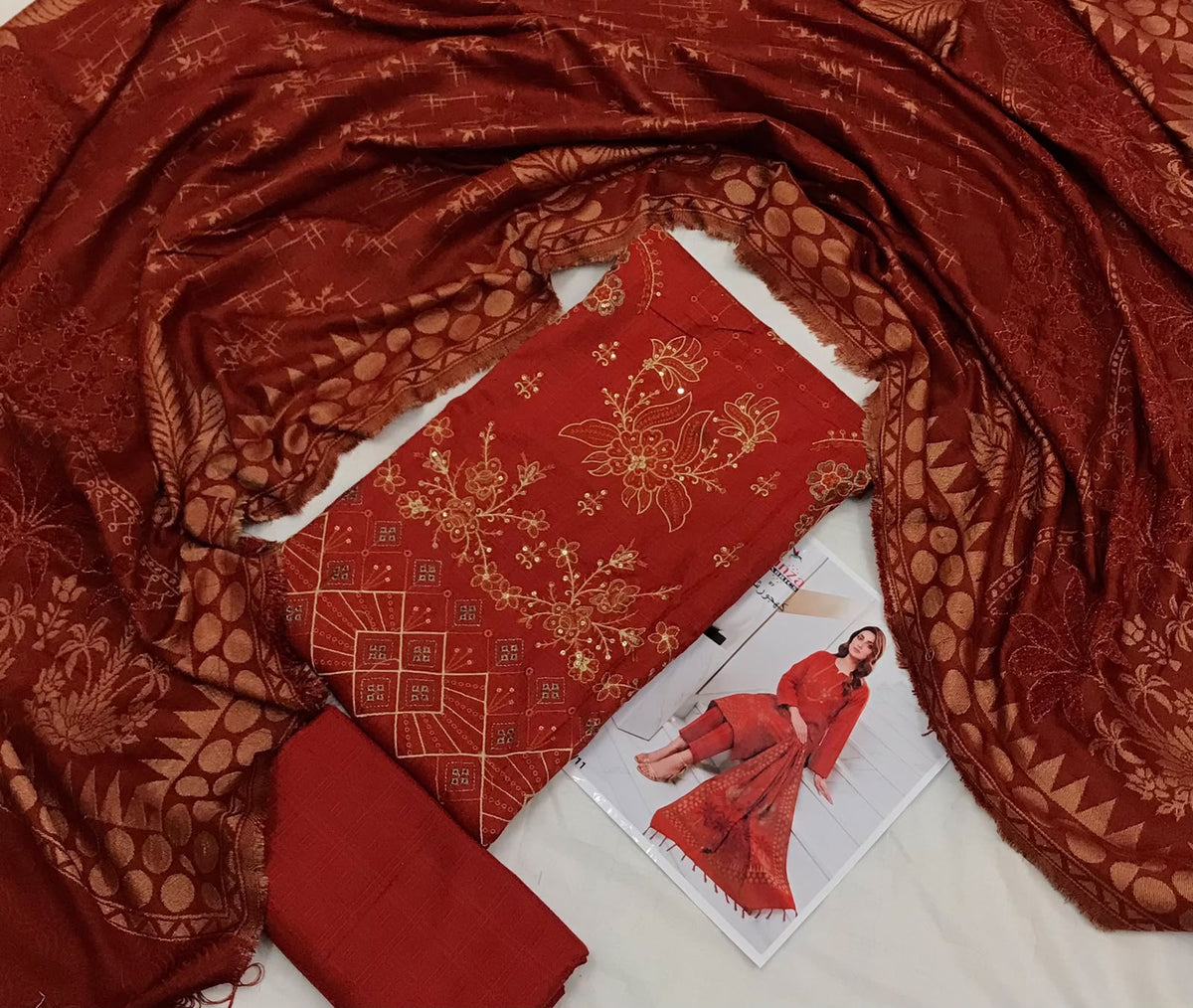 Bareeze Premium Dhanak 3-Piece Unstitched