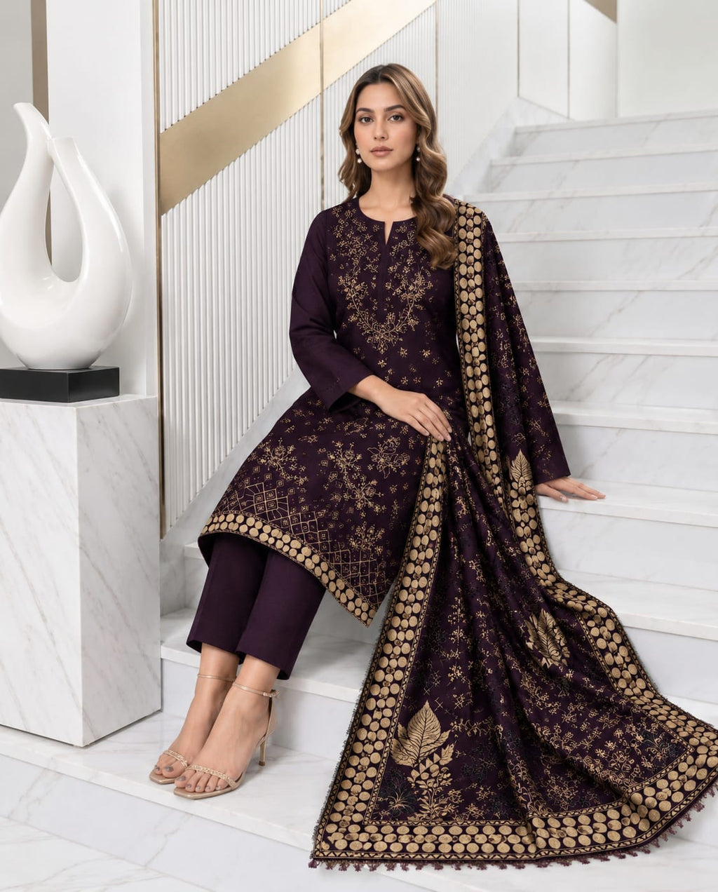 Bareeze Premium Dhanak 3-Piece Unstitched