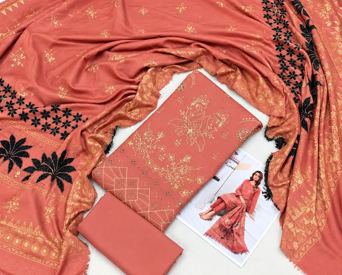 Bareeze Premium Dhanak 3-Piece Unstitched