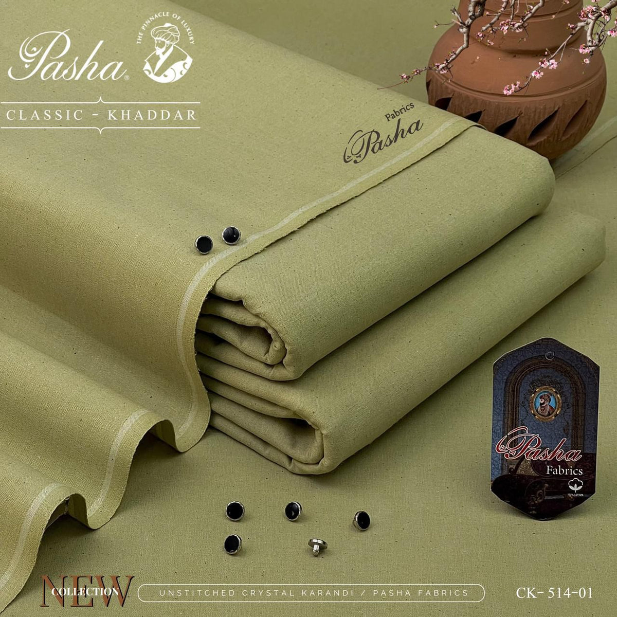 Pasha Classic Khaddar & VIP Wasaya – Unstitched Heavyweight Evening Fabric