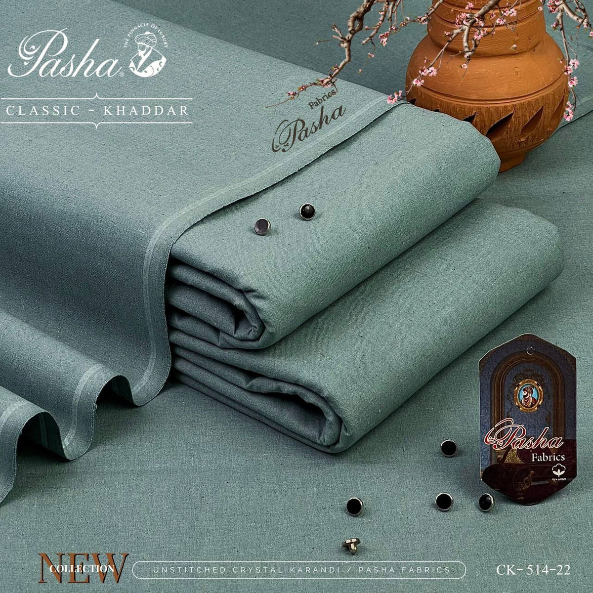 Pasha Classic Khaddar & VIP Wasaya – Unstitched Heavyweight Evening Fabric