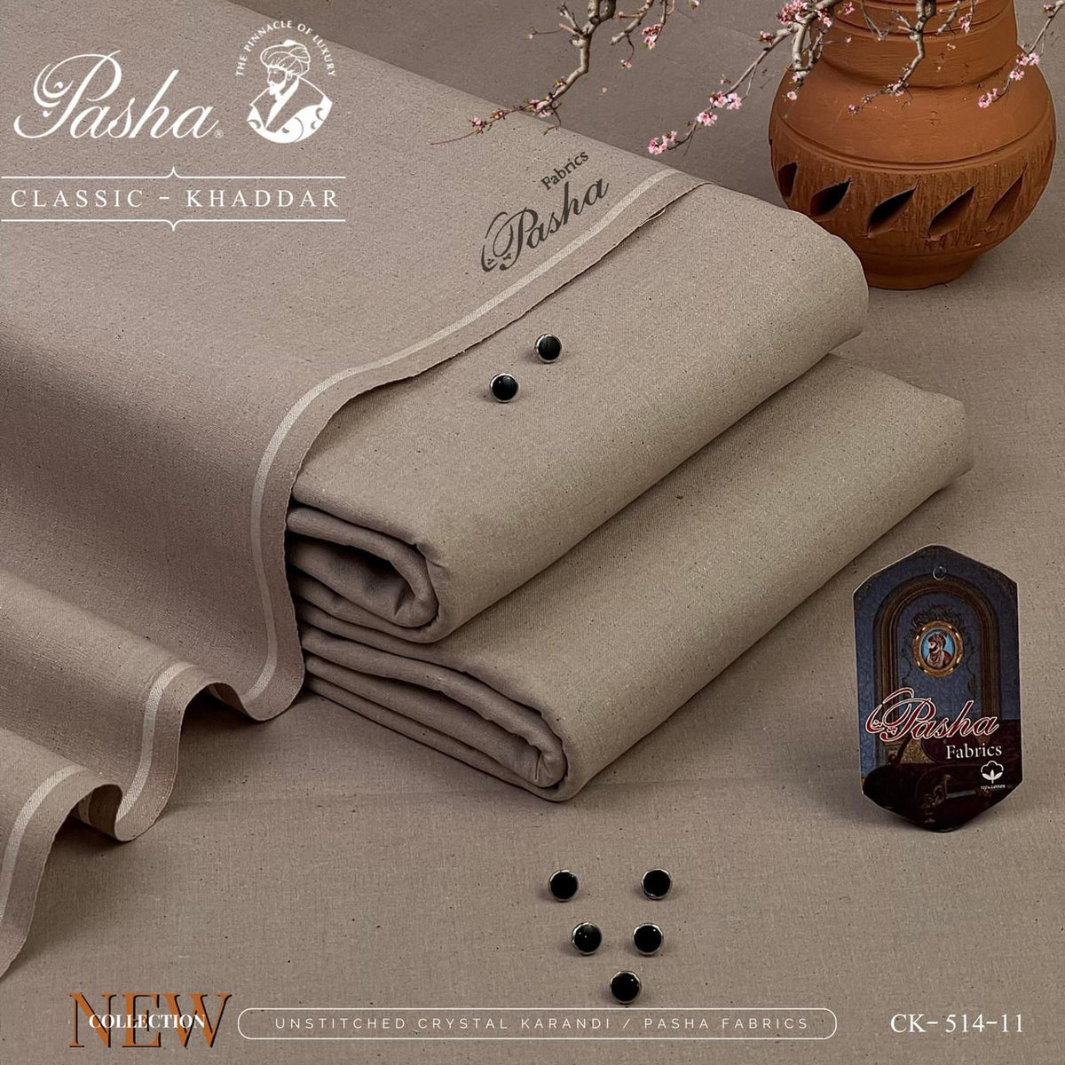 Pasha Classic Khaddar & VIP Wasaya – Unstitched Heavyweight Evening Fabric