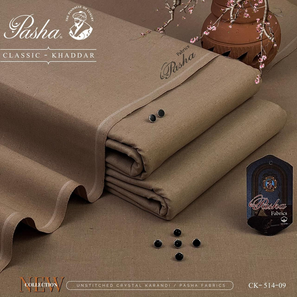 Pasha Classic Khaddar & VIP Wasaya – Unstitched Heavyweight Evening Fabric