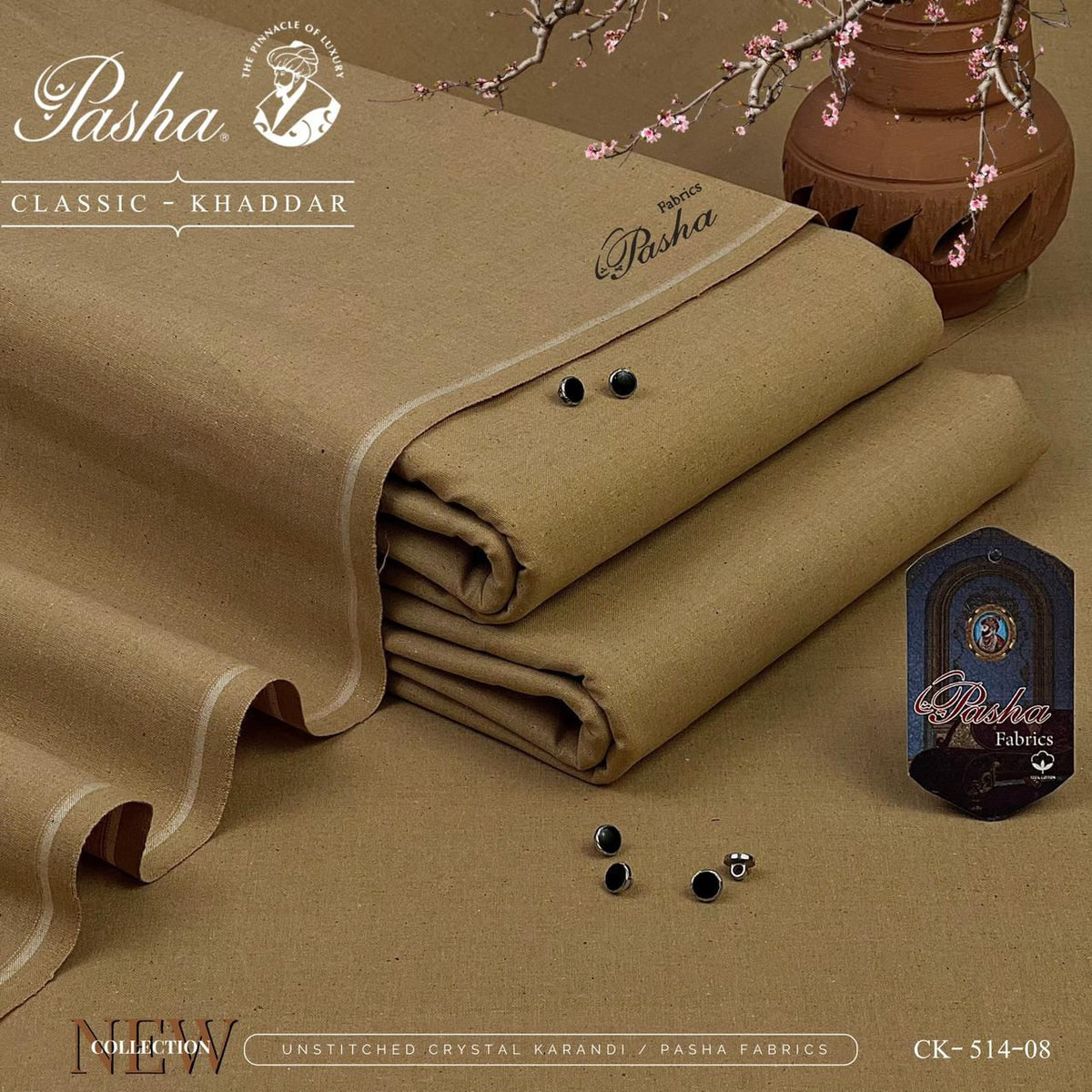 Pasha Classic Khaddar & VIP Wasaya – Unstitched Heavyweight Evening Fabric