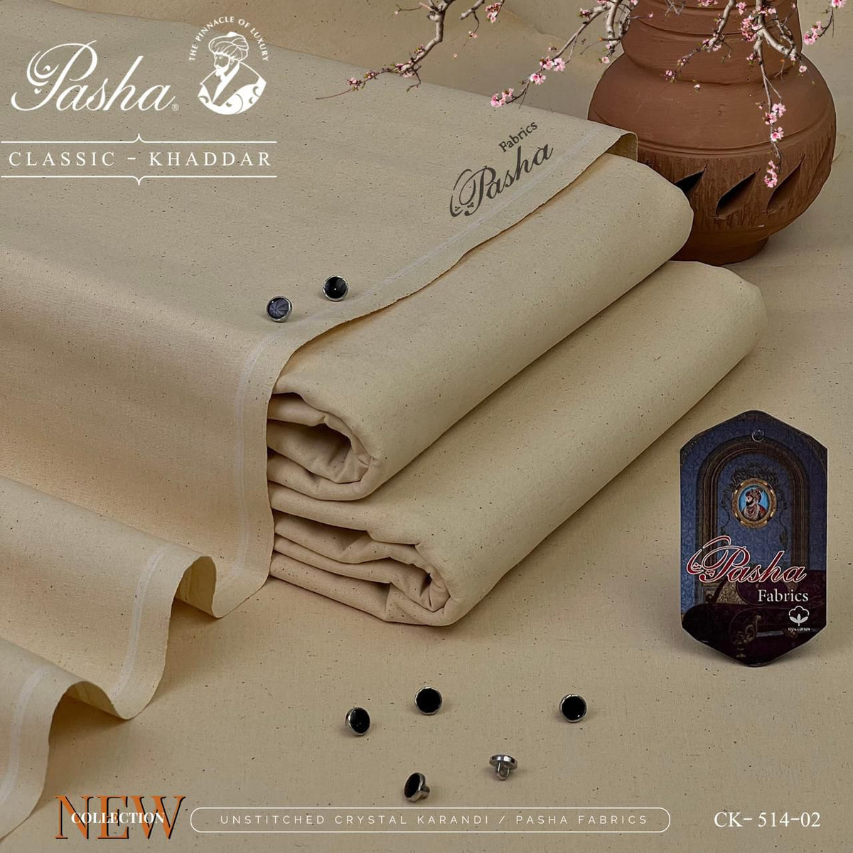 Pasha Classic Khaddar & VIP Wasaya – Unstitched Heavyweight Evening Fabric