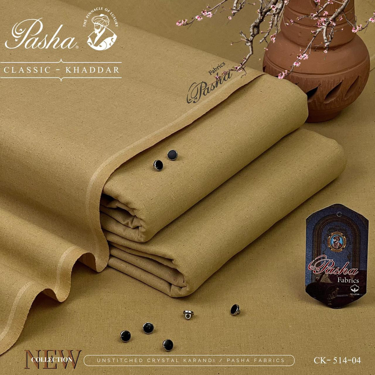 Pasha Classic Khaddar & VIP Wasaya – Unstitched Heavyweight Evening Fabric