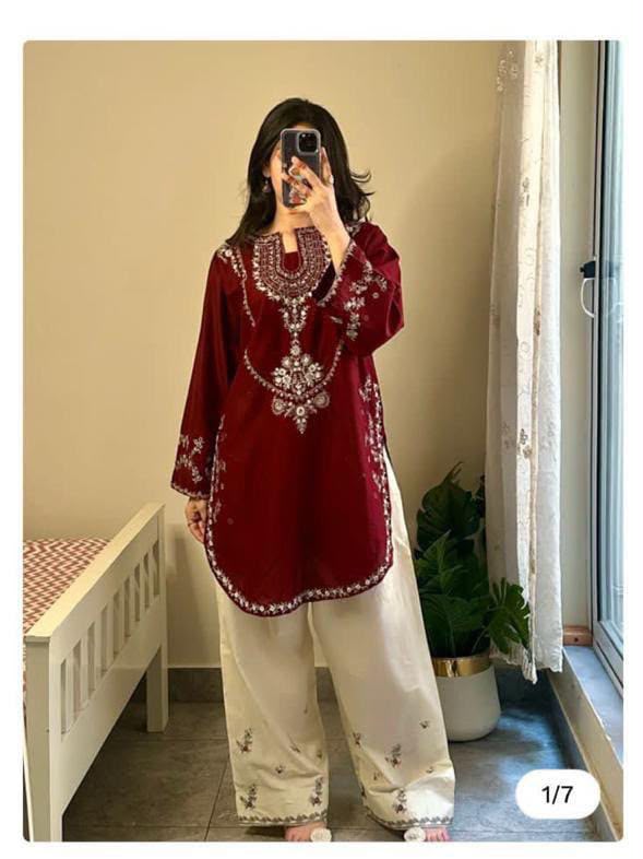 Premium Unstitched 2-Piece Silk Collection – Ethnic Wear D# 435